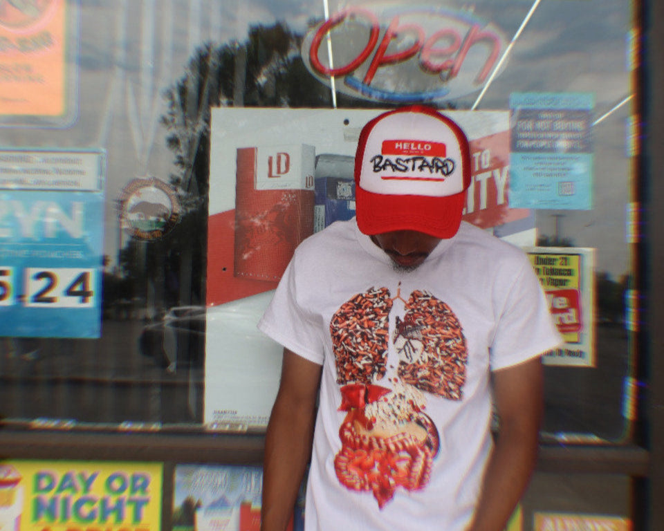 Hello my name is "BASTARD" Trucker Hat