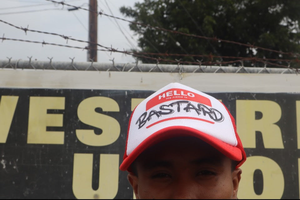 Hello my name is "BASTARD" Trucker Hat